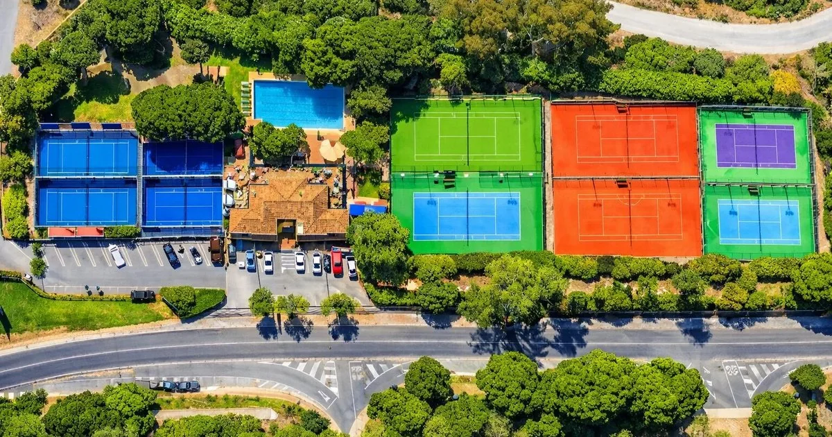 Aerial view of the Manolo Santana Racquets Club